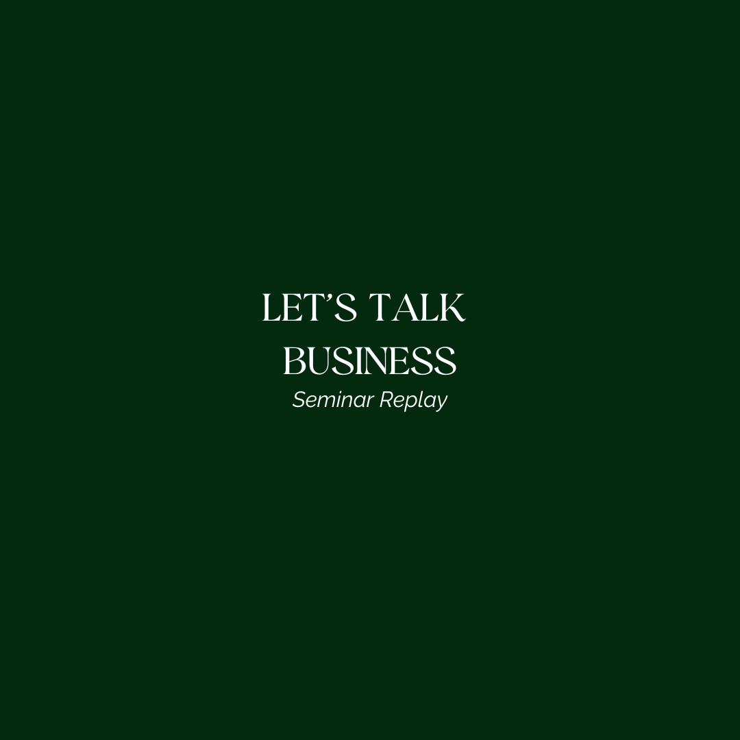 Let's Talk Social Growth + Ads Seminar Replay