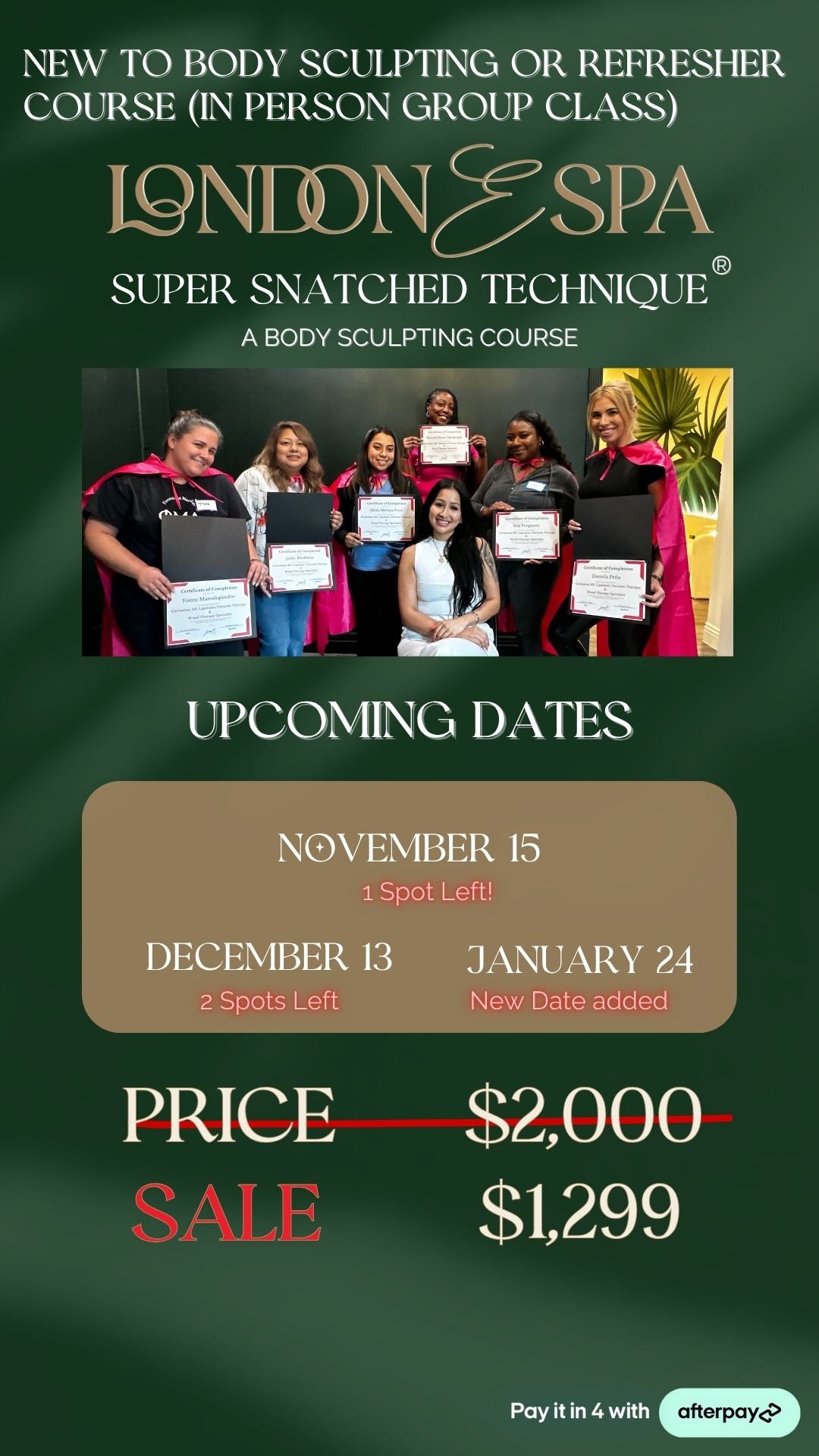 New to Body Sculpting Certification - In Person, Group Class