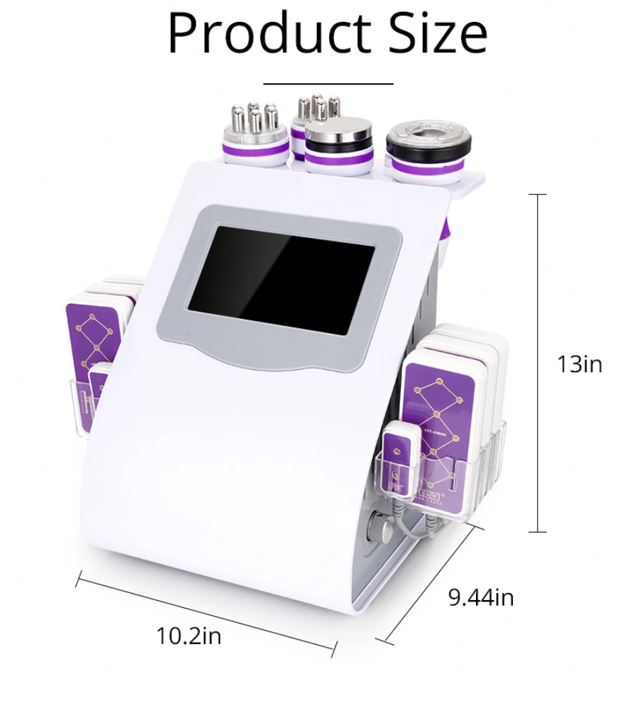 UNOISETION 6 in 1 Ultrasonic Cavitation Machine Body Sculpting